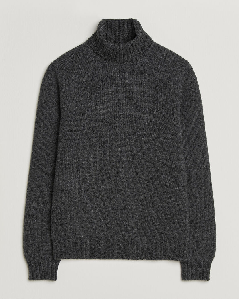 Fedeli Wool/Cashmere Rollneck Anthracite – Grigio
