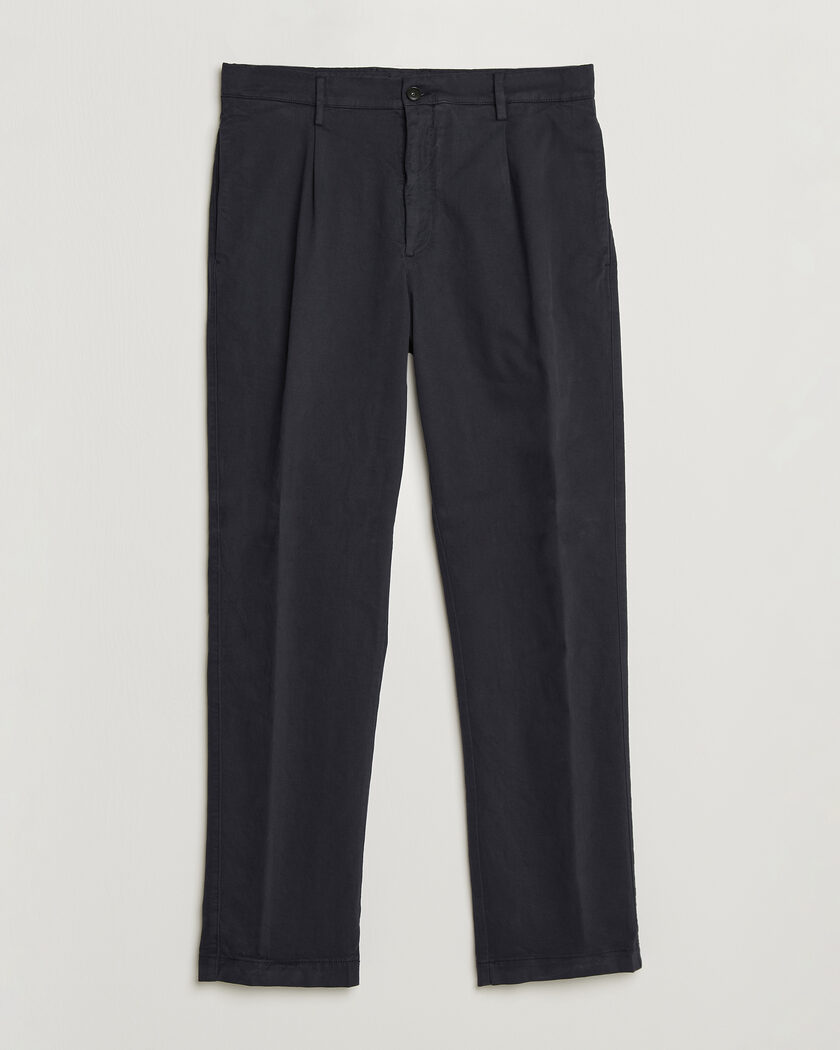 Canali Cotton/Cashmere Chinos Navy – Blu
