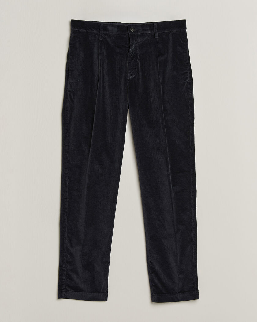 Canali Comfort Corduroy Pants Navy – Blu