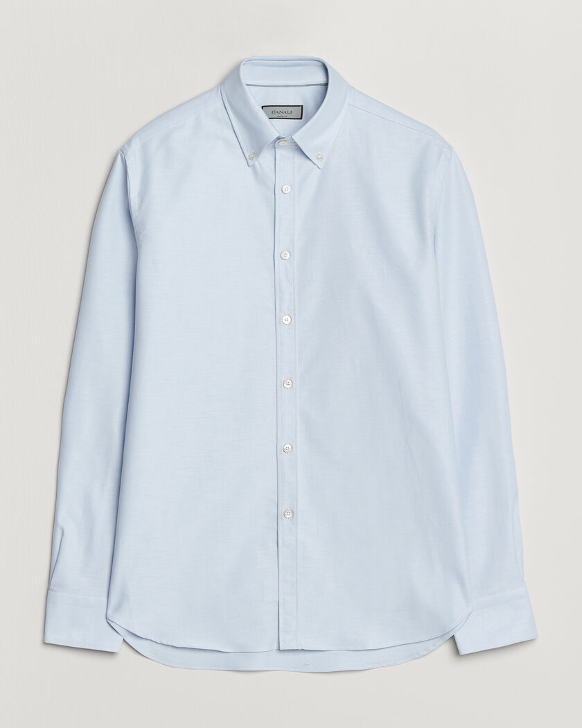 Canali Oxford Button Down Shirt Light Blue – Blu