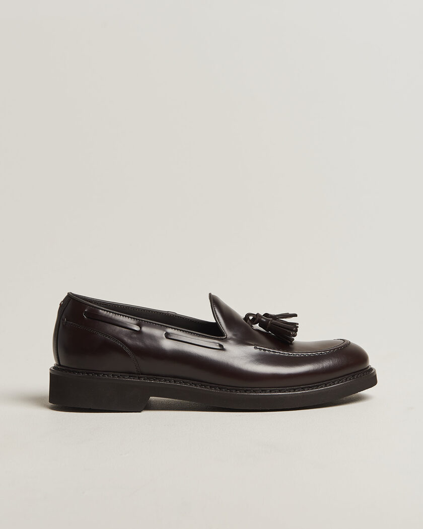 Canali Tassel Loafers Dark Brown Calf – Marrone