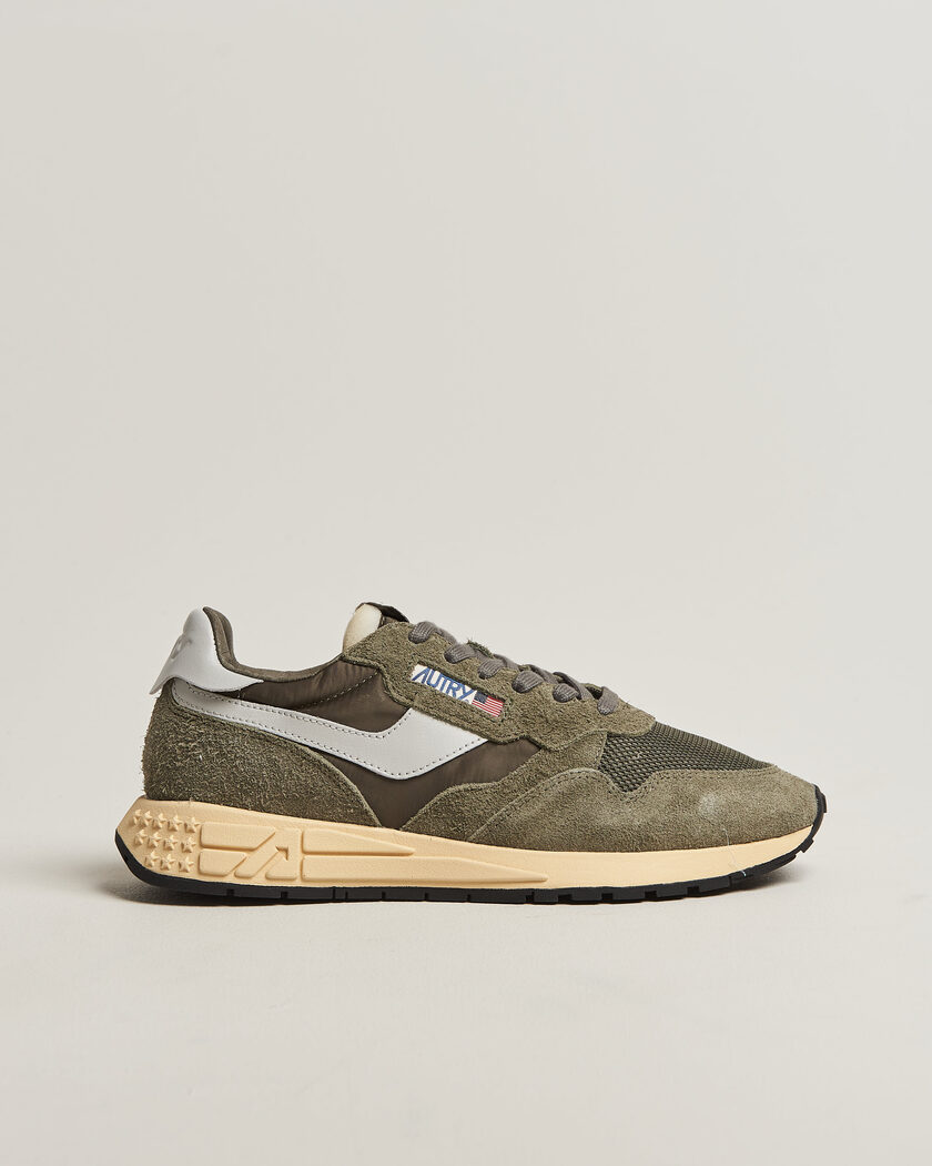 Autry Reelwind Running Sneaker Olive Night/Grey – Verde