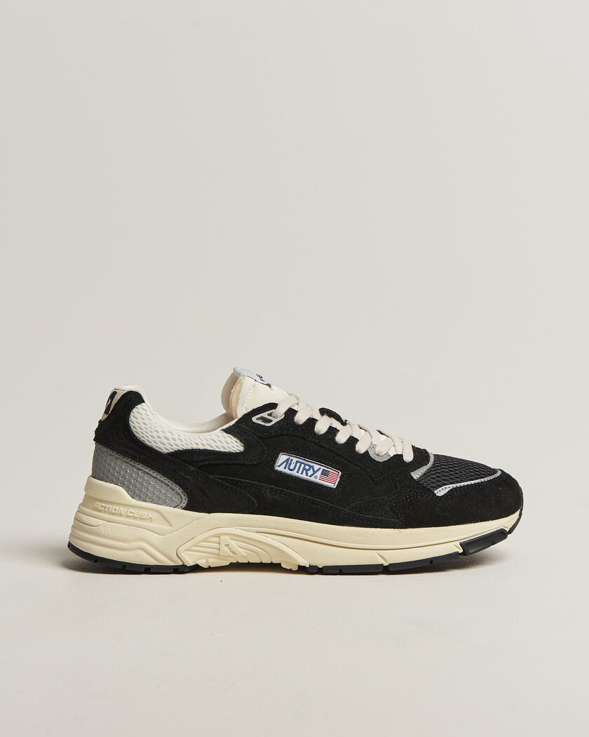 Autry Hyperway Low Suede Running Sneaker Black – Nero