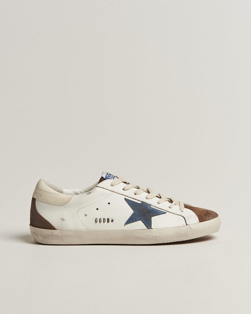 Golden Goose Super-Star Sneakers White/Denim – Bianco