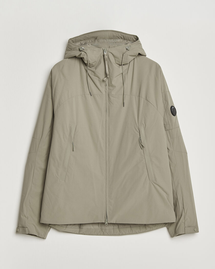  C.P. Company Pro-Tek Lightweight Padded Hood Jacket Light Grey – Grigio