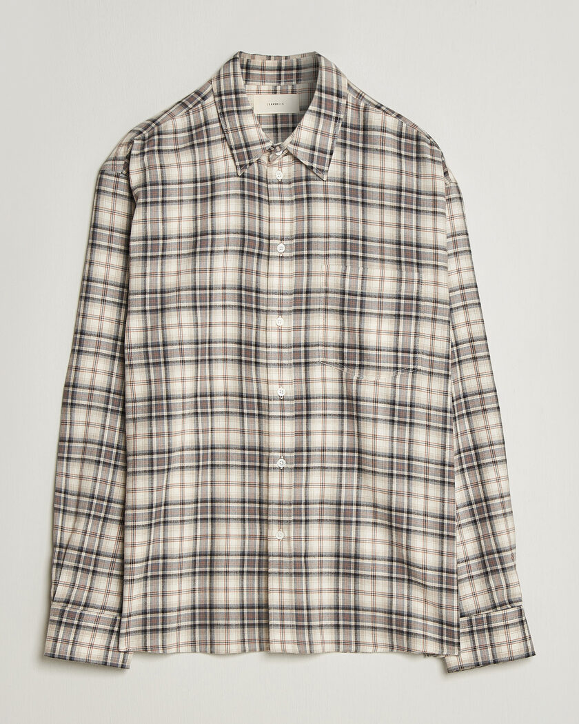 Jeanerica Byron Checked Flannel Shirt Brown – Marrone