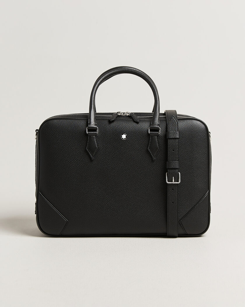 Montblanc Large Briefcase Grain Leather Black – Nero