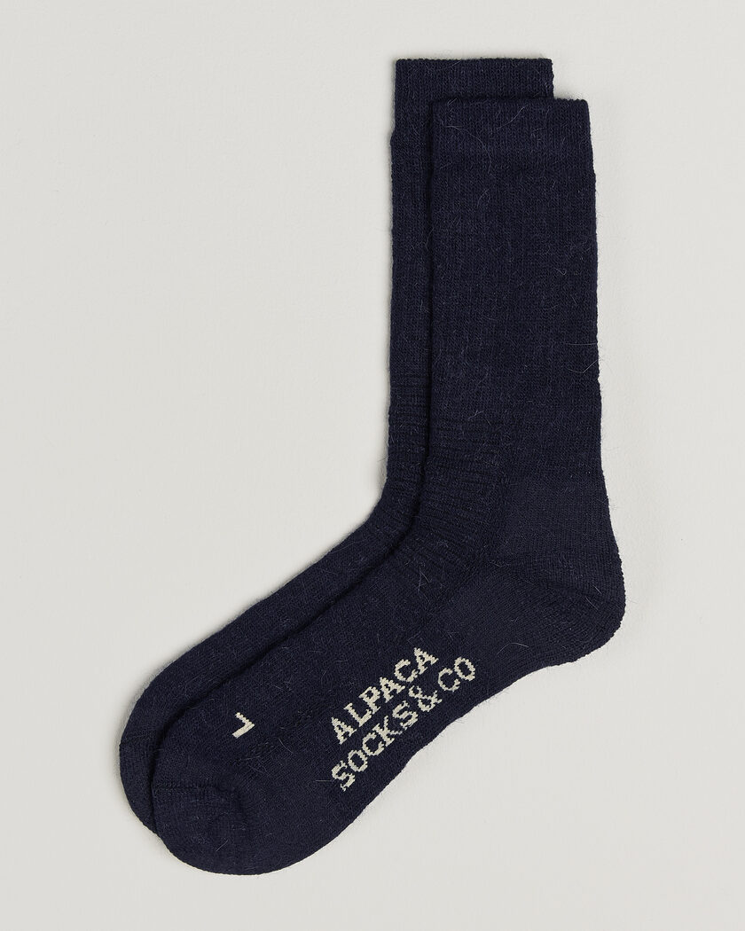 Alpacasocks & Co 2-Pack Heavy Alpacka Wool Socks Navy – Blu