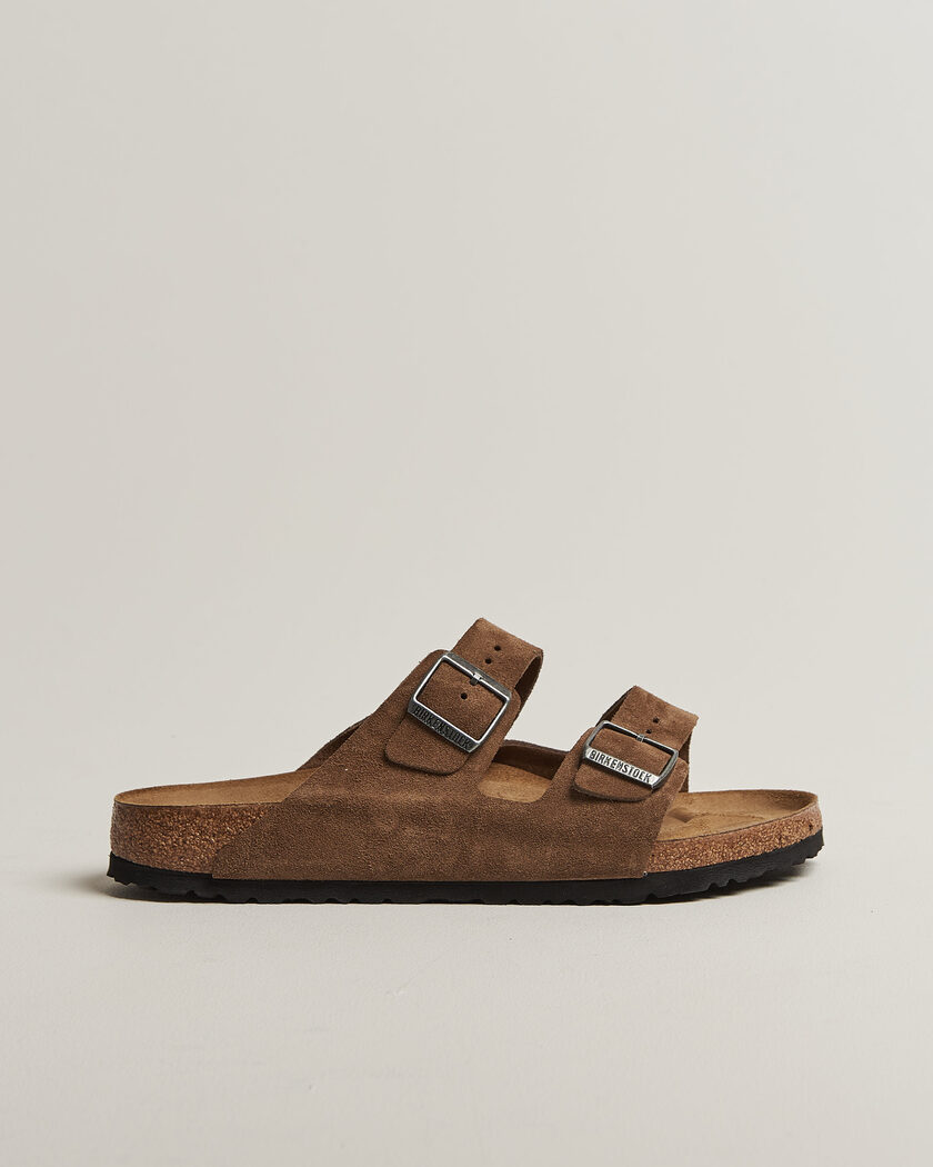 BIRKENSTOCK Arizona Classic Footbed Dark Tea Suede – Marrone