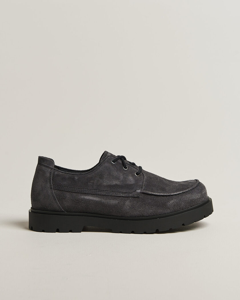 BIRKENSTOCK Highwood Moc Lace Charcoal Suede – Grigio