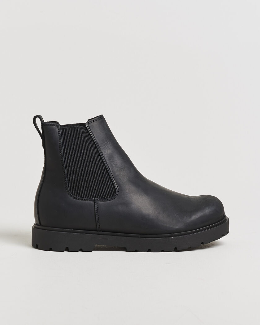 BIRKENSTOCK Highwood Oiled Leather Chelsea Boot Black – Nero