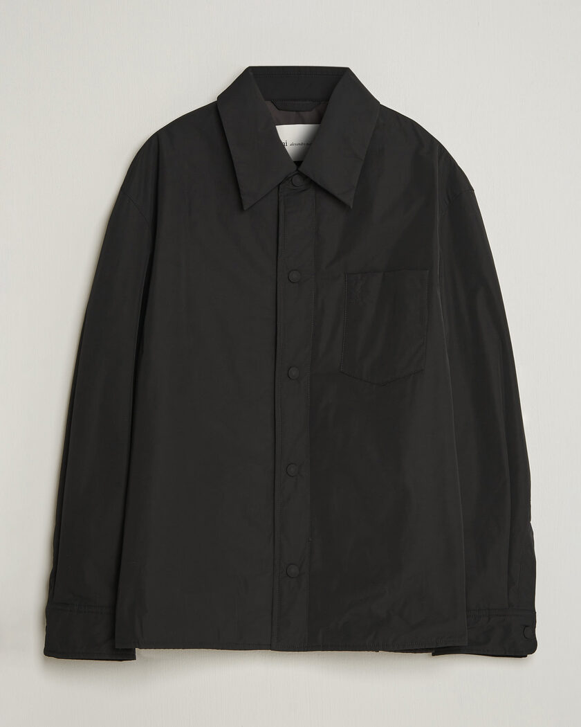 AMI Padded Shirt Jacket Black – Nero