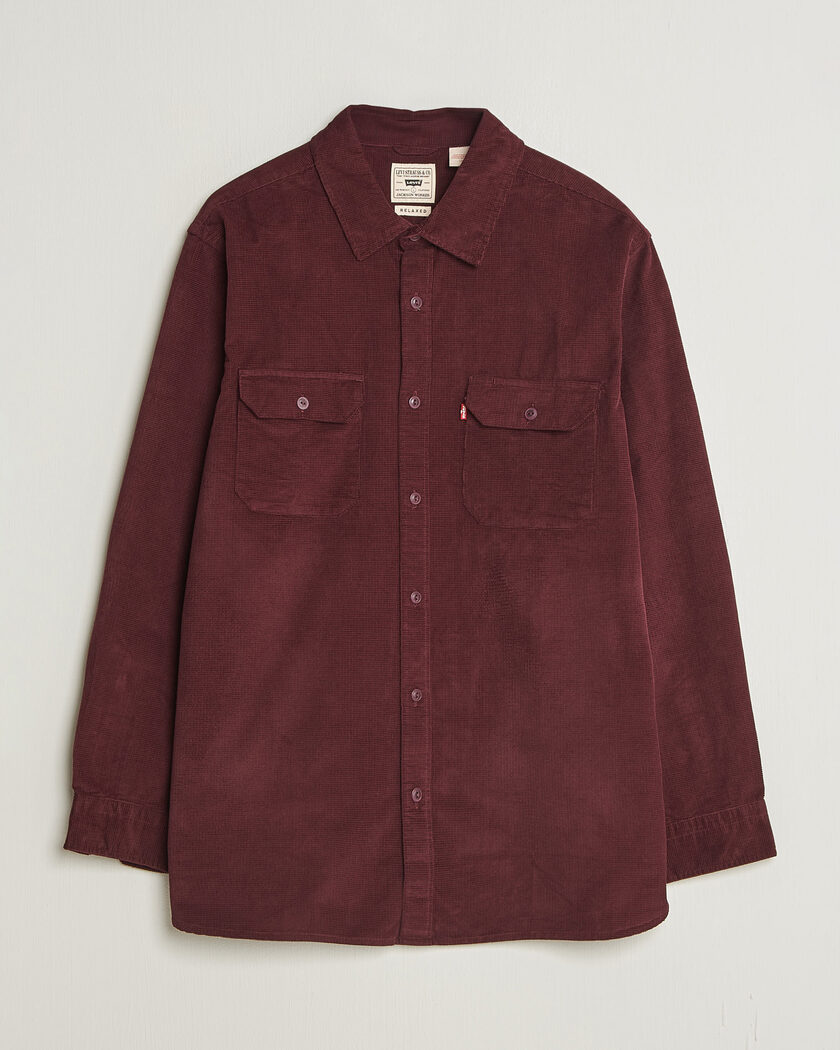 Levi's Jackson Corduroy Worker Shirt Vineyard Wine – Rosso