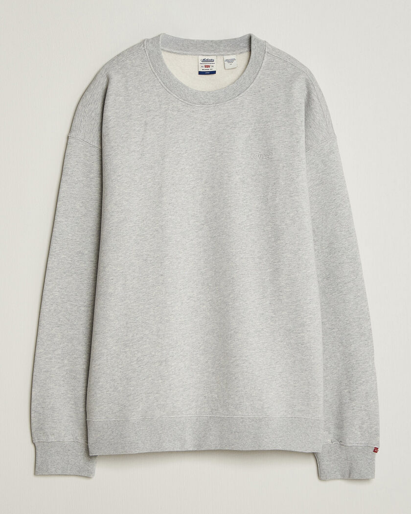 Levi's Authentic Crew Neck Sweatshirt Light Grey Heather – Grigio