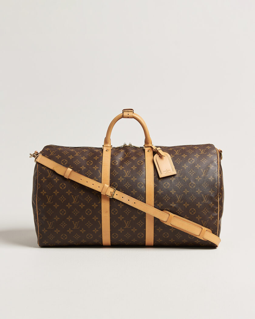 Louis Vuitton Pre-Owned Keepall Bandouliére 55 Monogram – Marrone