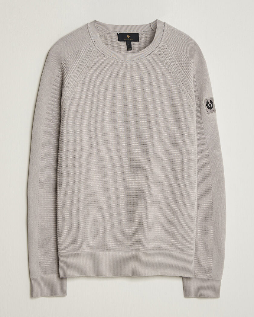 Belstaff Bradwell Cotton Knitted Crew Neck Concrete – Grigio