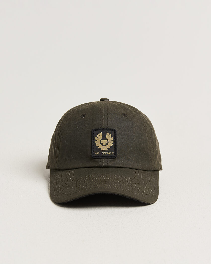 Belstaff Phoenix Wax Logo Cap Faded Olive – Verde