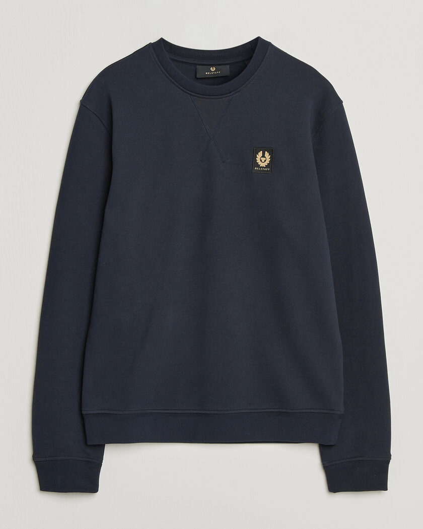 Belstaff Signature Crew Neck Sweatshirt Dark Ink – Blu