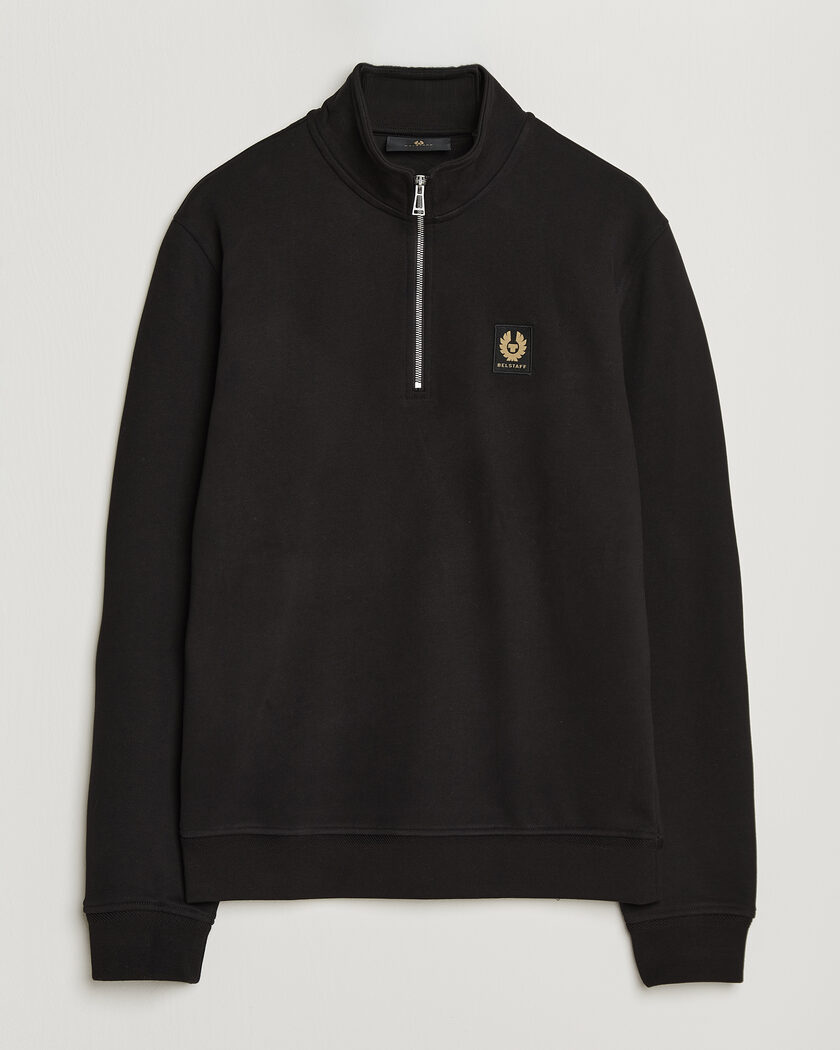 Belstaff Signature Half Zip Sweatshirt Black – Nero