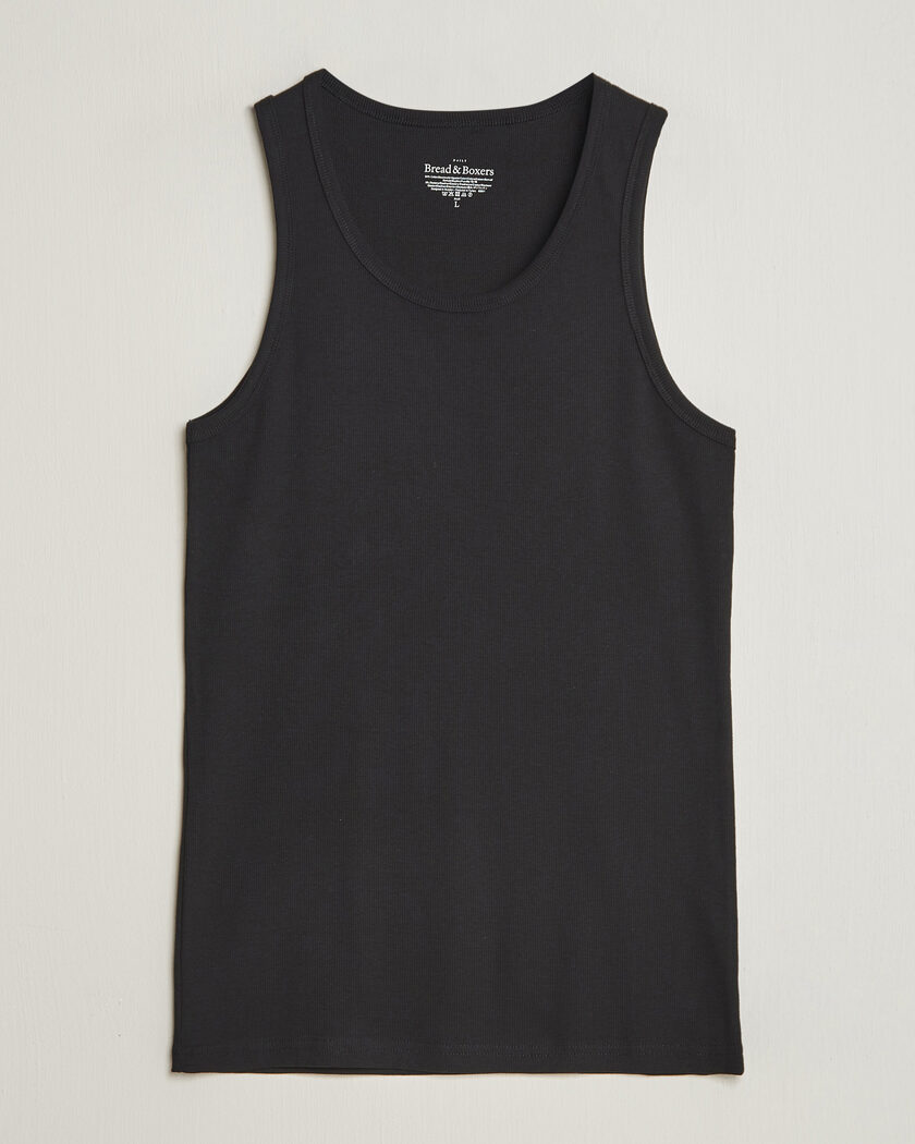 Bread & Boxers 2-Pack Ribbed Tank Black – Nero