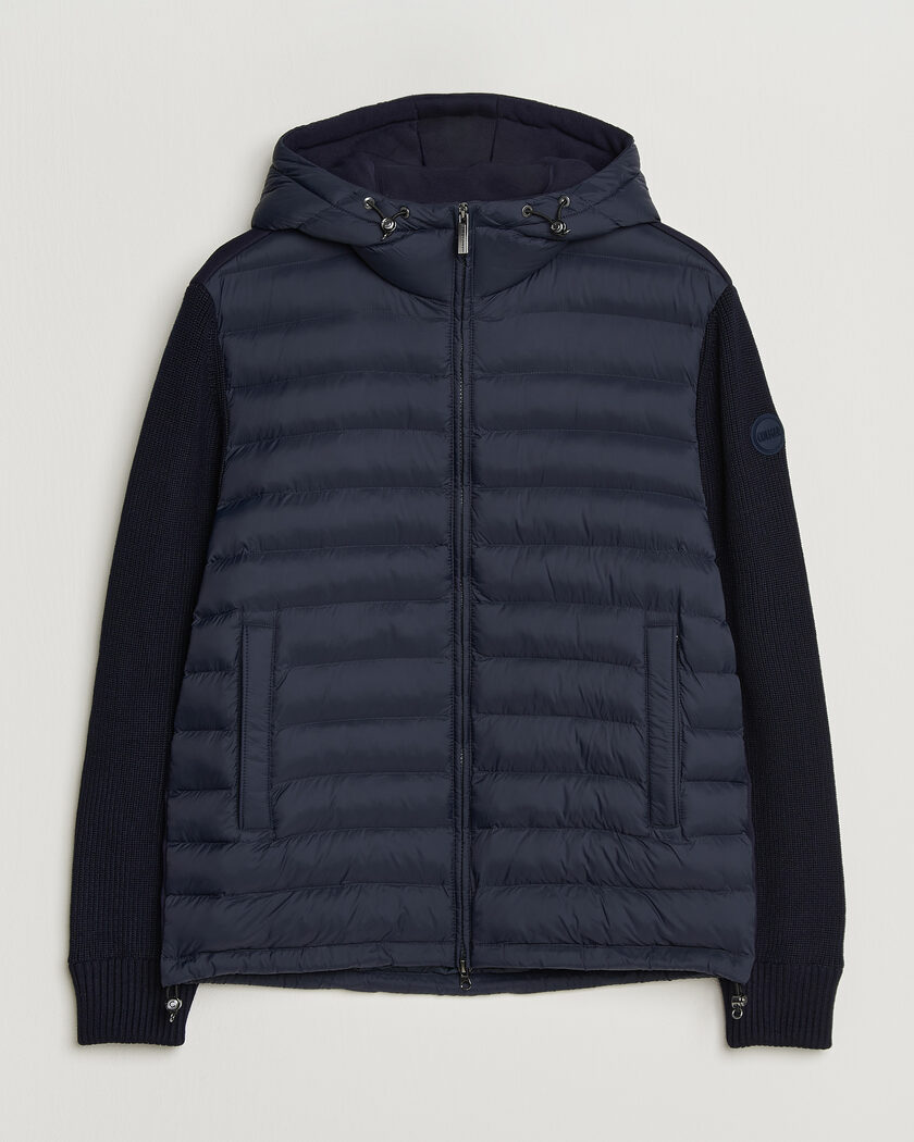 Colmar Hybrid Hood Jacket Navy – Blu