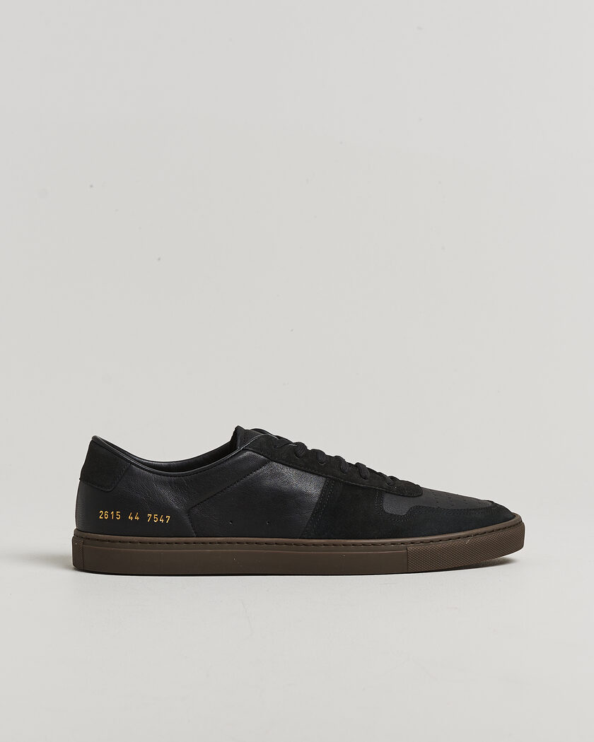 Common Projects Bball Duo Leather Sneaker Black – Nero