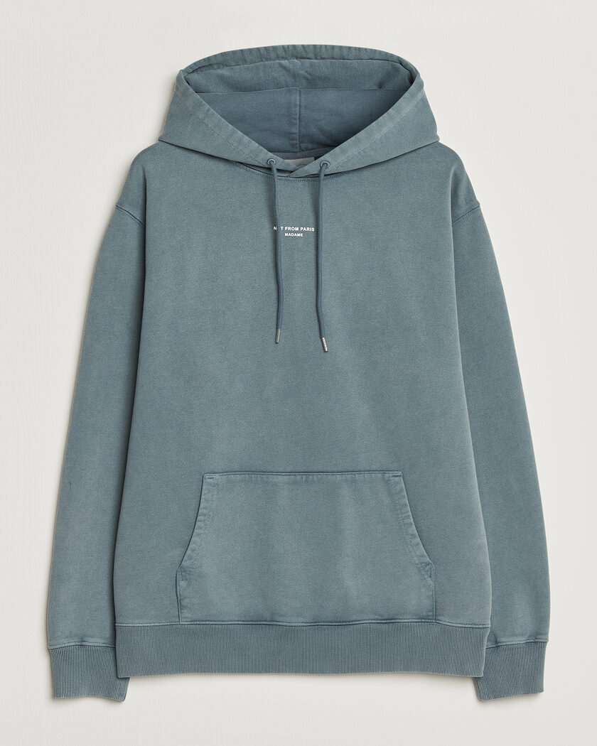 Drôle de Monsieur Classic Slogan Hoodie Dark Grey – Grigio