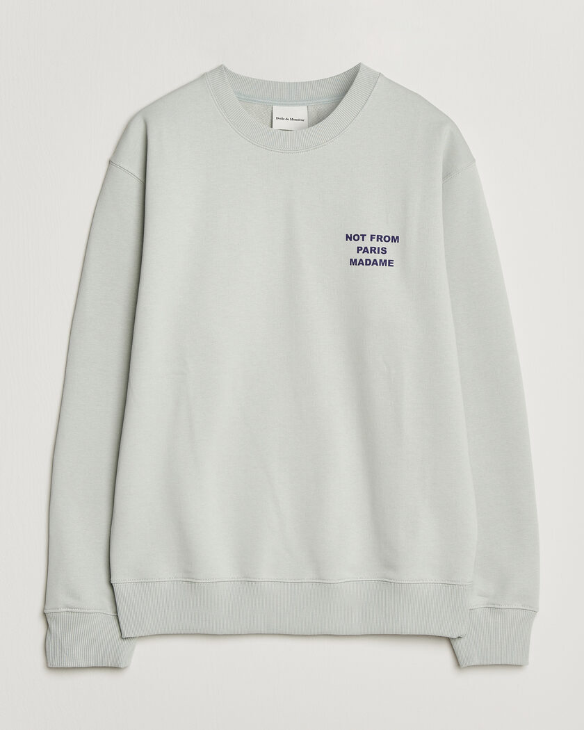 Drôle de Monsieur Bold Slogan Sweatshirt Grey – Grigio
