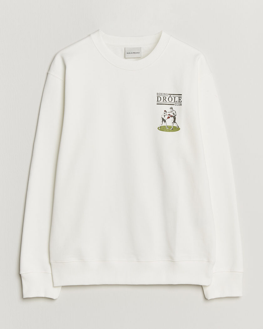 Drôle de Monsieur Boxers Sweatshirt Off White – Bianco