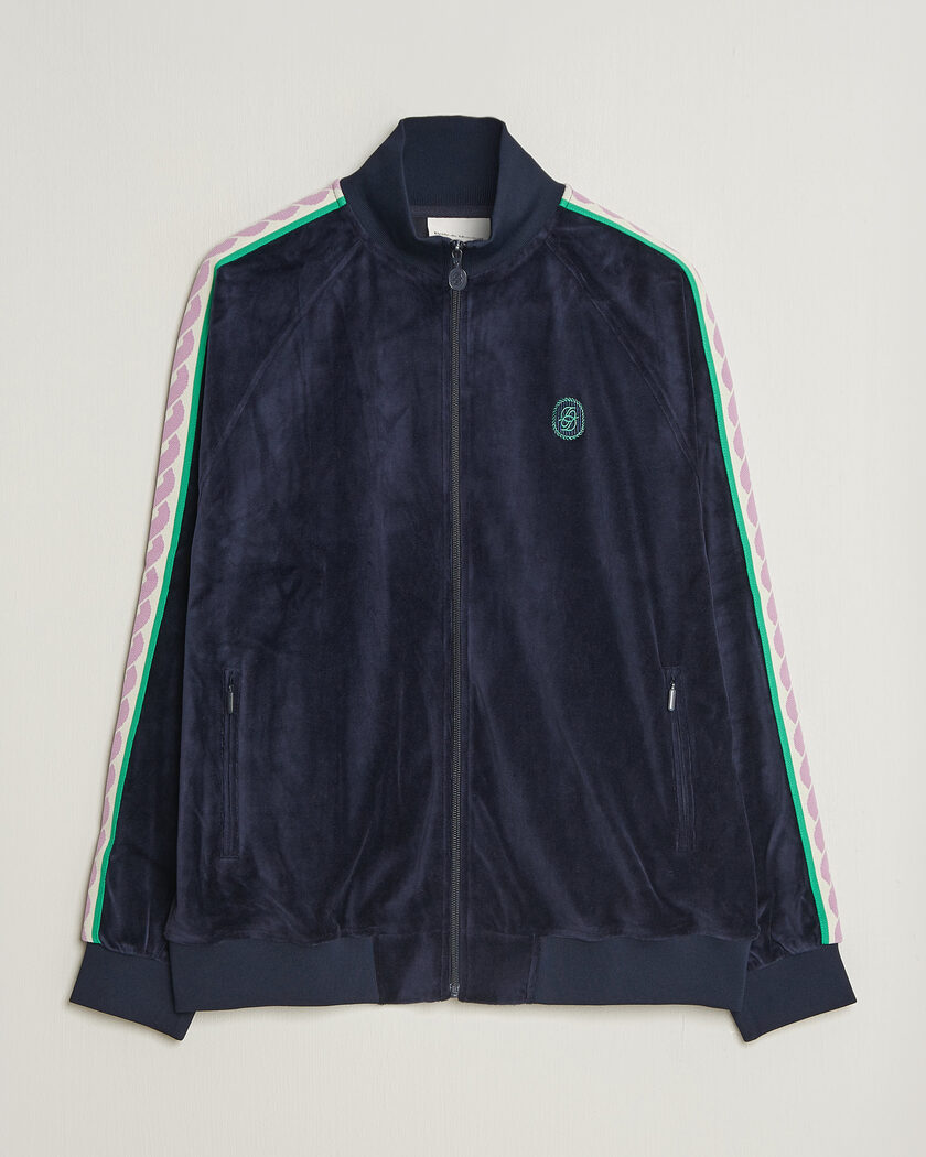 Drôle de Monsieur Survêtement Velours Track Jacket Navy – Blu