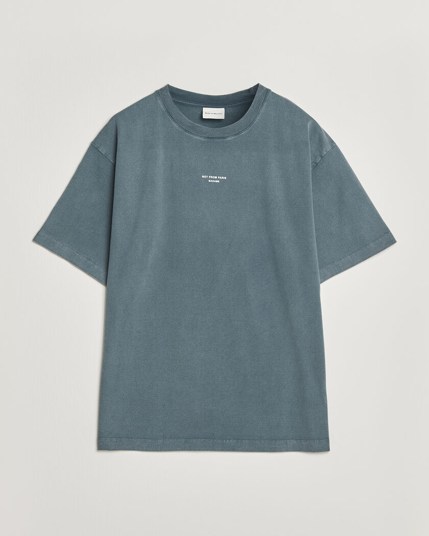 Drôle de Monsieur Classic Slogan T-Shirt Dark Grey – Grigio