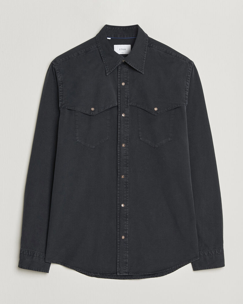 Eton Indigo Western Shirt Black – Nero