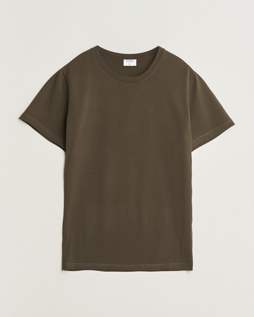 Filippa K Soft Lycra T-Shirt Ebony Brown – Marrone