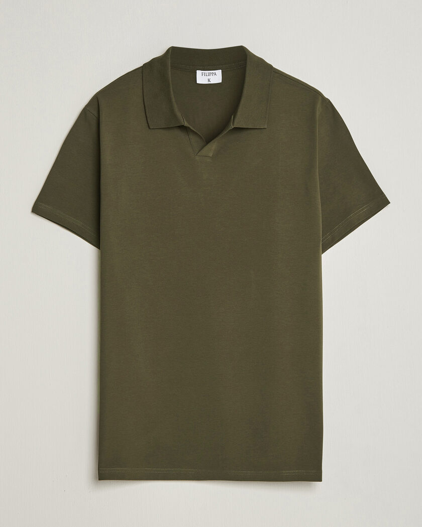 Filippa K Soft Lycra Polo T-Shirt Ebony Brown – Marrone