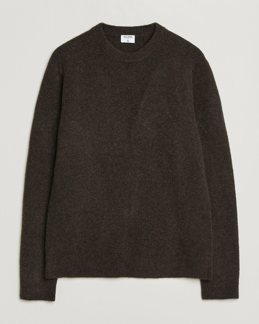 Filippa K Yak Knitted Sweater Golden Brown – Marrone