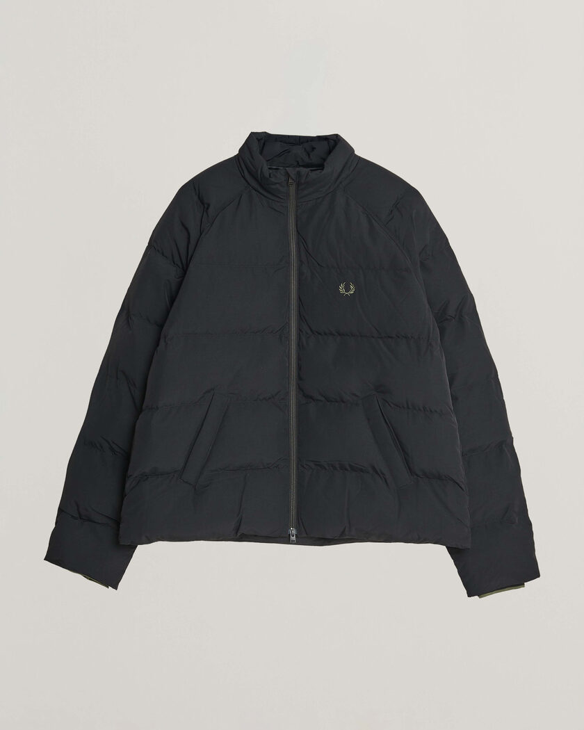 Fred Perry Raglan Sleeve Padded Jacket Black – Nero