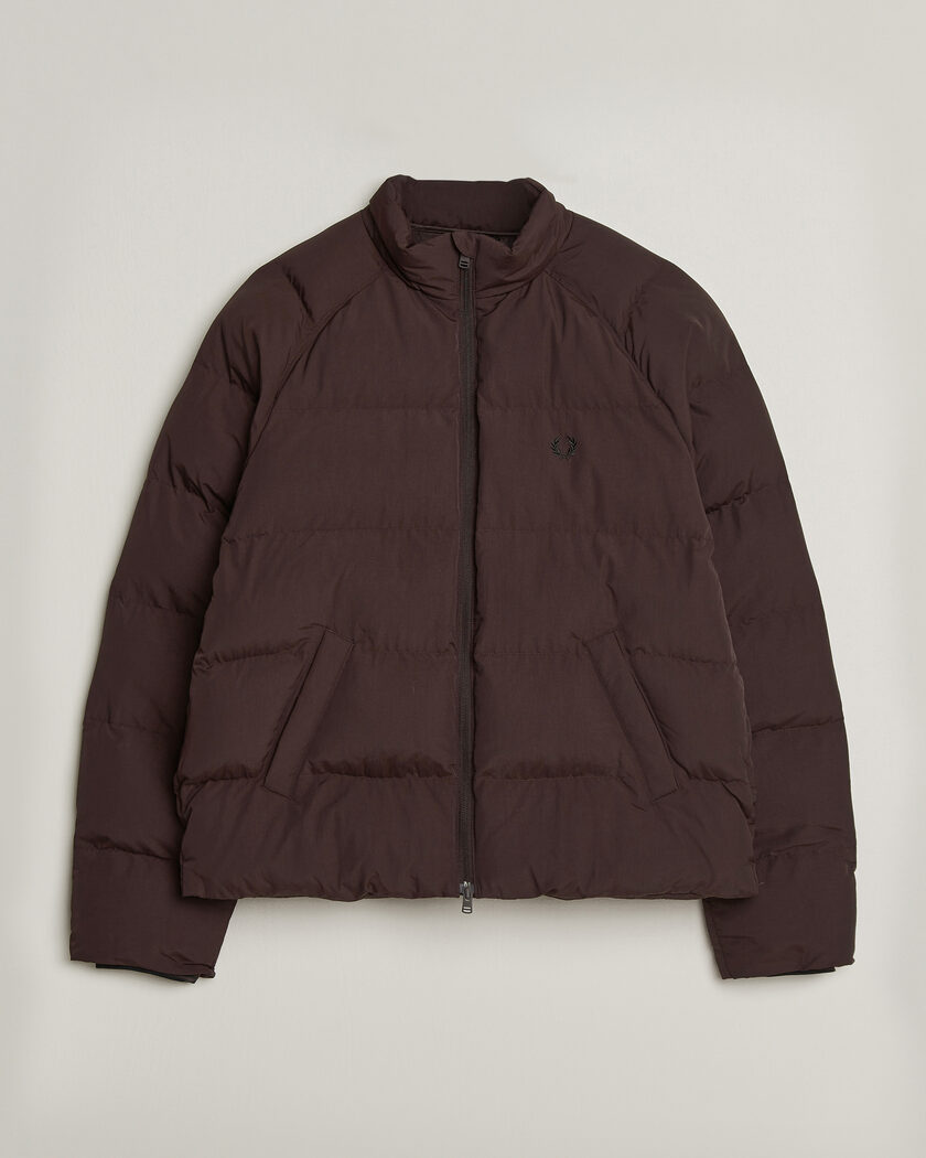 Fred Perry Raglan Sleeve Padded Jacket Rich Brown – Marrone