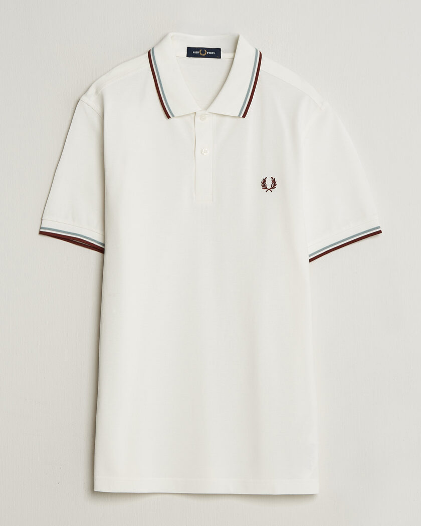 Fred Perry Twin Tipped Polo Shirt Ecru – Bianco