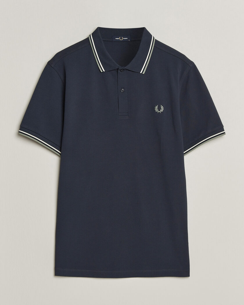 Fred Perry Twin Tipped Polo Shirt Dark Airforce – Blu