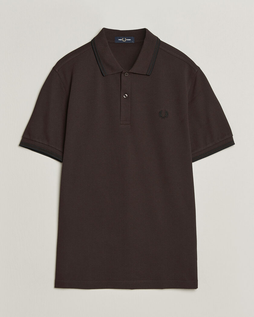 Fred Perry Twin Tipped Polo Shirt Rich Brown – Marrone