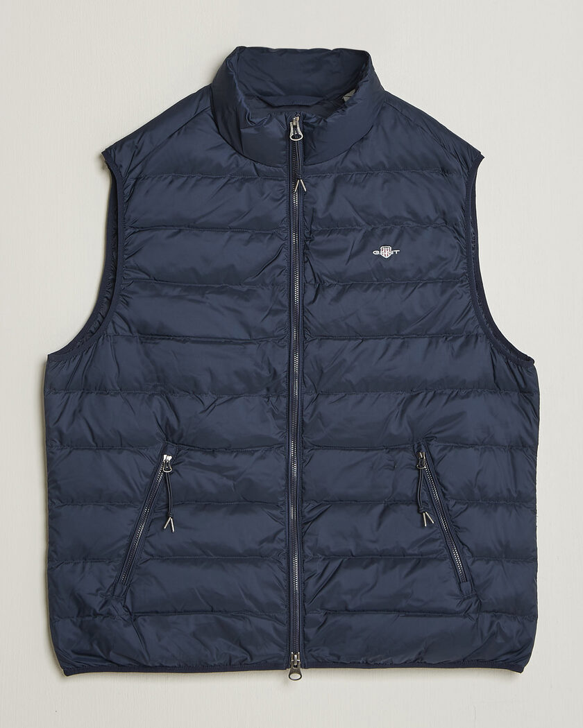 Gant Light Down Vest Evening Blue – Blu