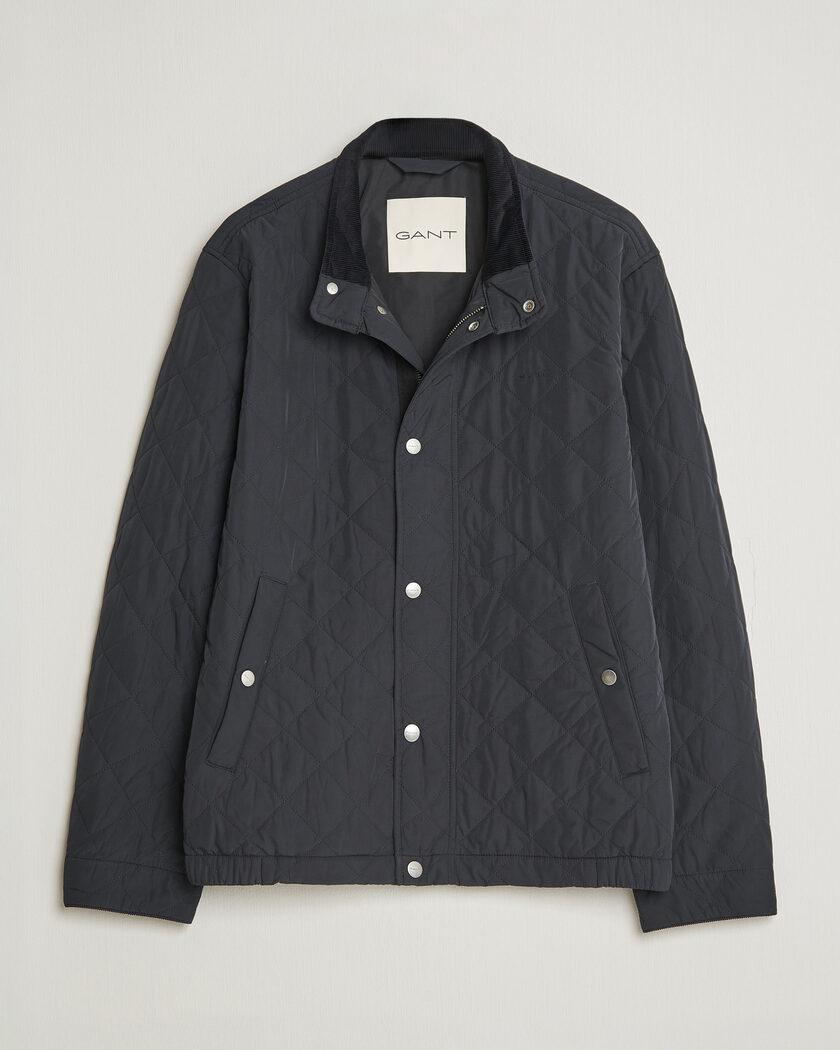Gant Classic Quilted Jacket Black – Nero
