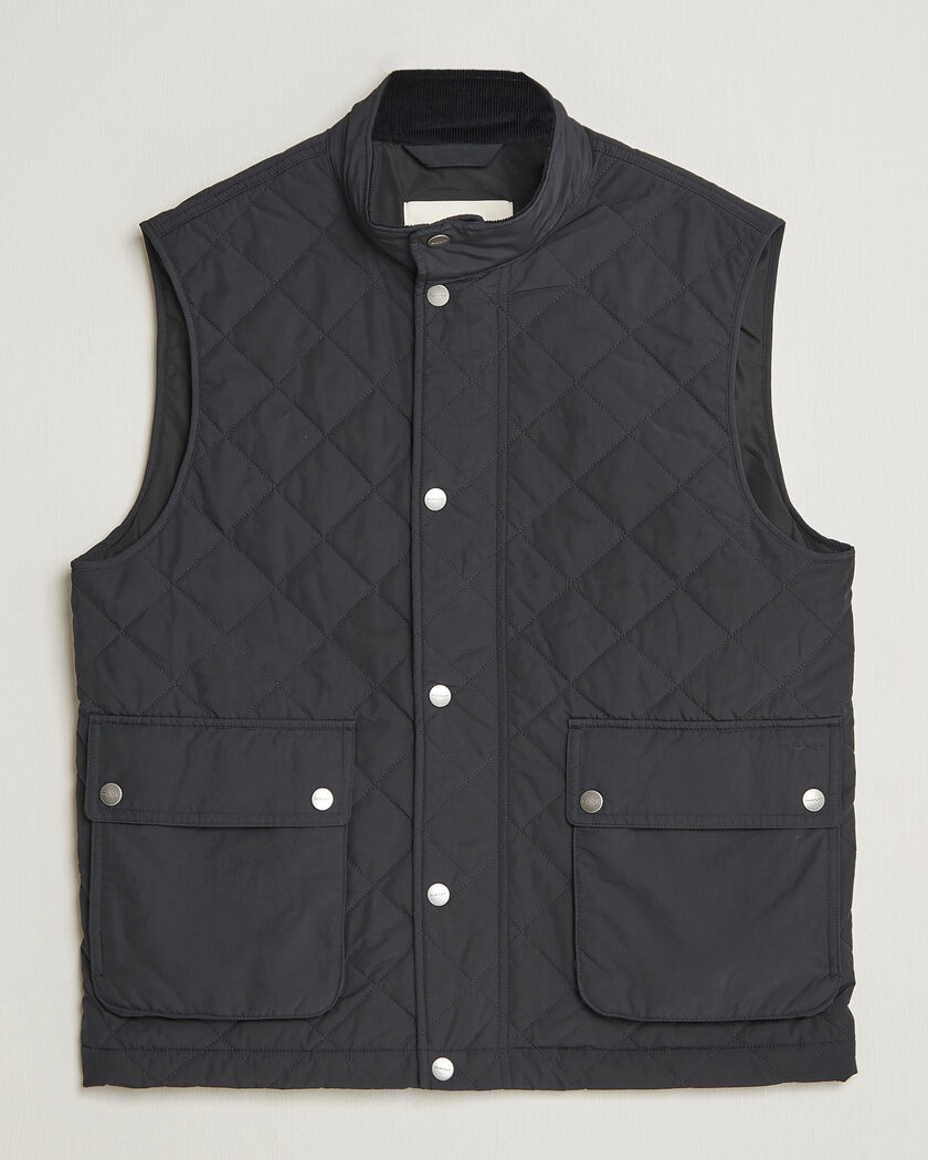 Gant Classic Quilted Vest Black – Nero