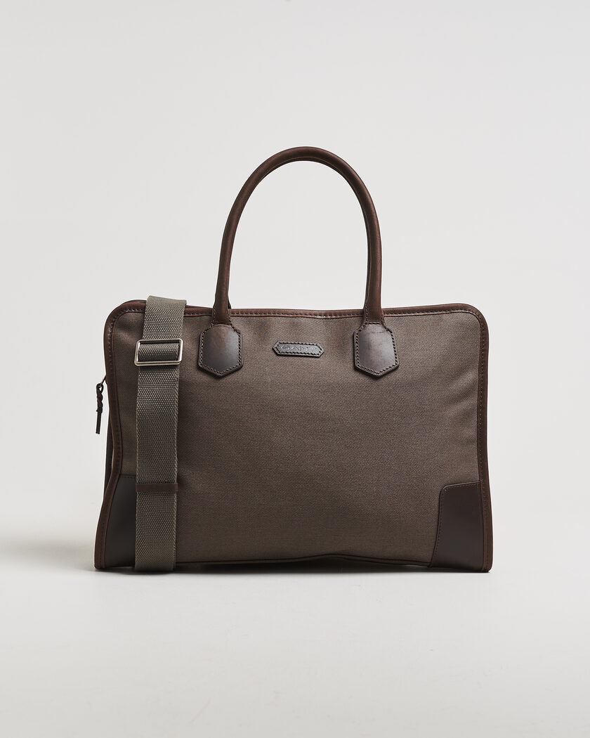 Gant Modern Premium Canvas Commuter Bag Faded Taupe – Marrone