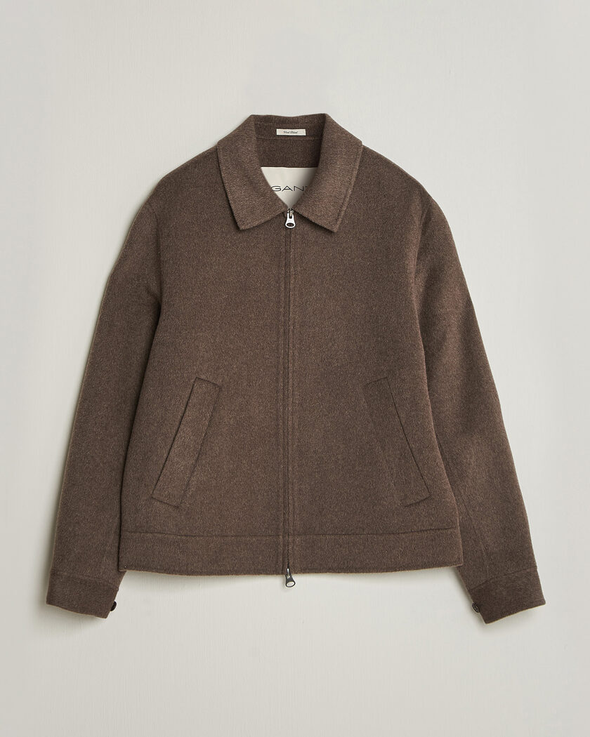 Gant Handstitched Wool/Cashmere Jacket Shadow Brown – Marrone