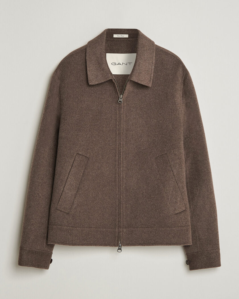 Gant Handstitched Wool/Cashmere Jacket Shadow Brown – Marrone