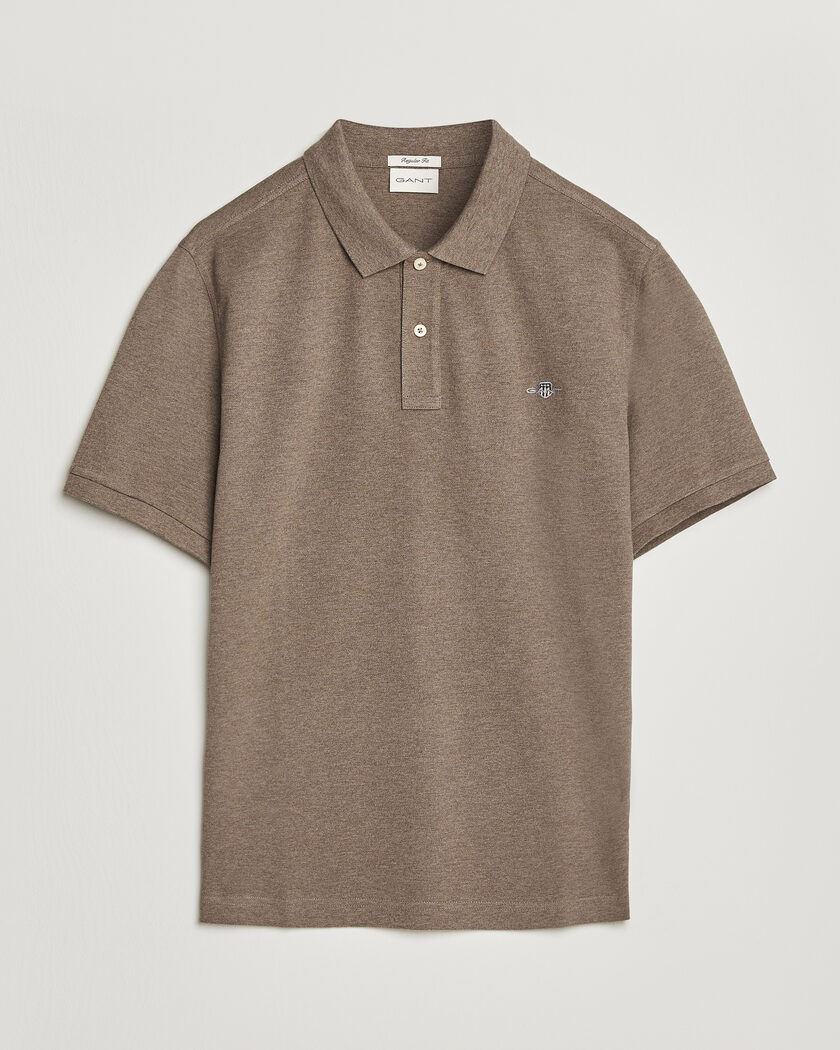 Gant The Original Polo Dark Hazelnut Melange – Marrone