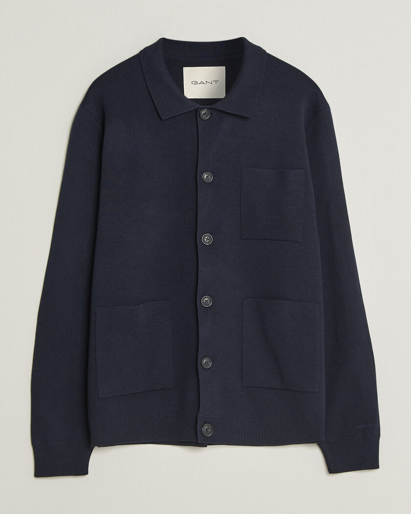 Gant Milano Knitted Cardigan Evening Blue – Blu