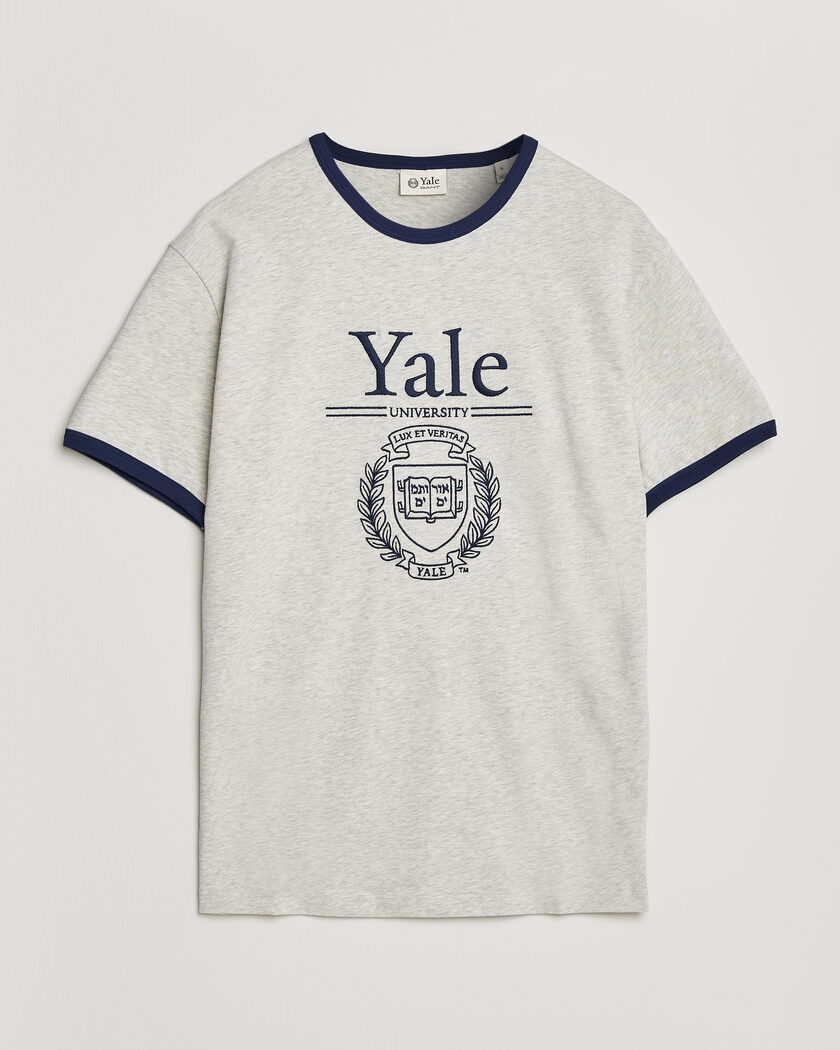Gant YALE Crew Neck T-Shirt Grey Melange – Grigio