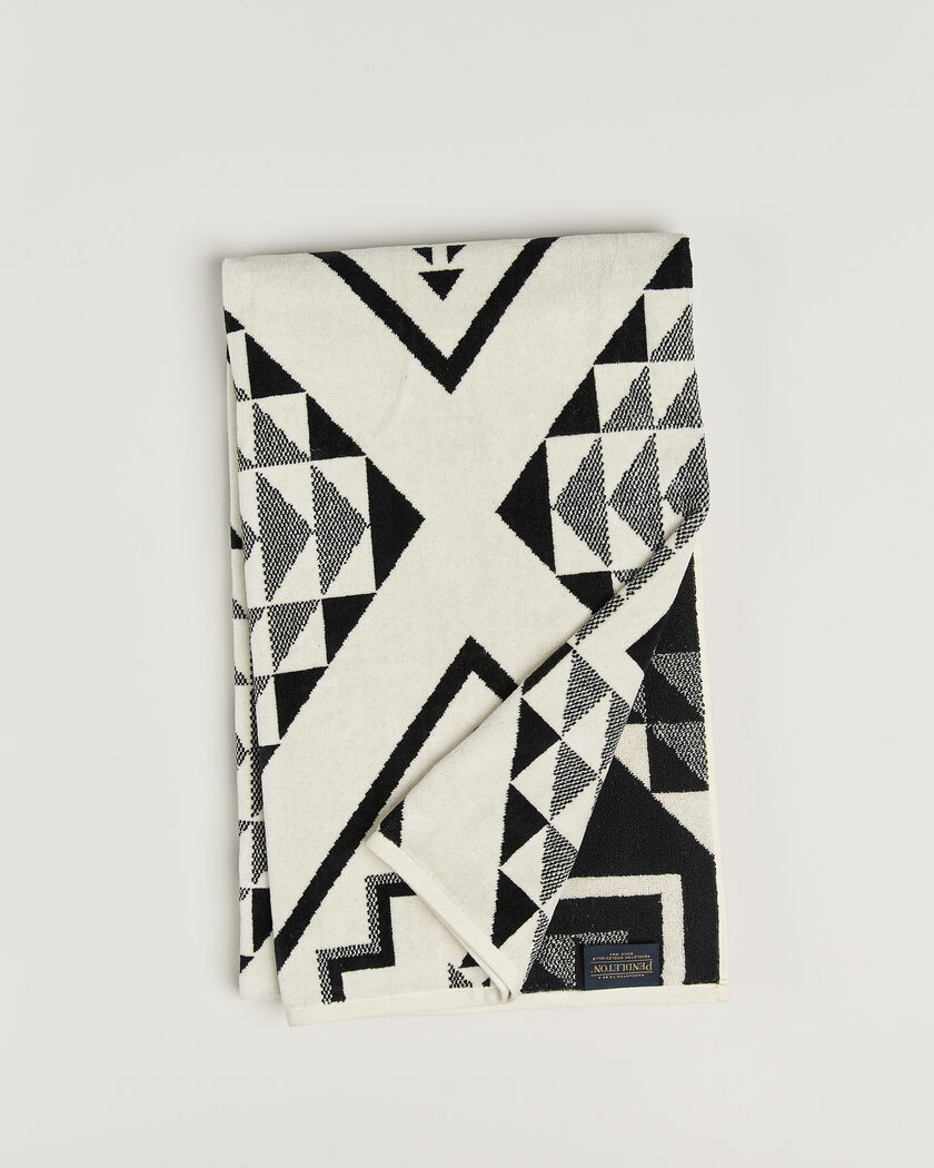 Pendleton Oversized Jacquard Spa Towel Oxbow – Bianco